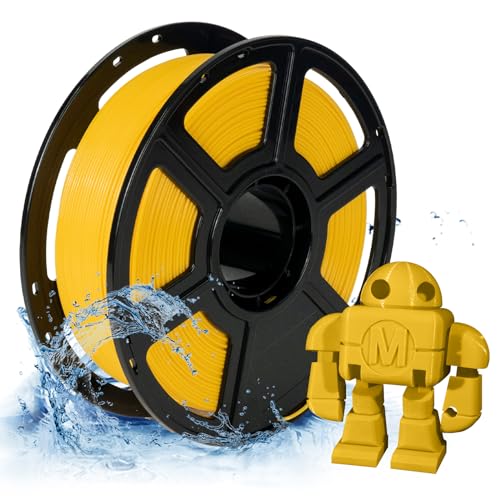 FLASHFORGE PETG Pro Filament 1.75mm Yellow, 3D Printer Filament 1kg (2.2lbs) Spool, Dimensional Accuracy +/- 0.02mm, 3D Printing Filament for Various Mechanical Parts, Waterproof Parts - color: Yellow