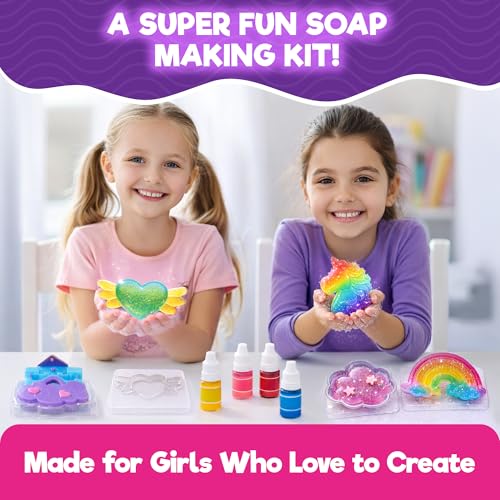 Doctor Jupiter Glow in The Dark - Unicorn Soap Making Kit for Kids Ages 6+ - style: Unicorn Glow Soaps: 6+