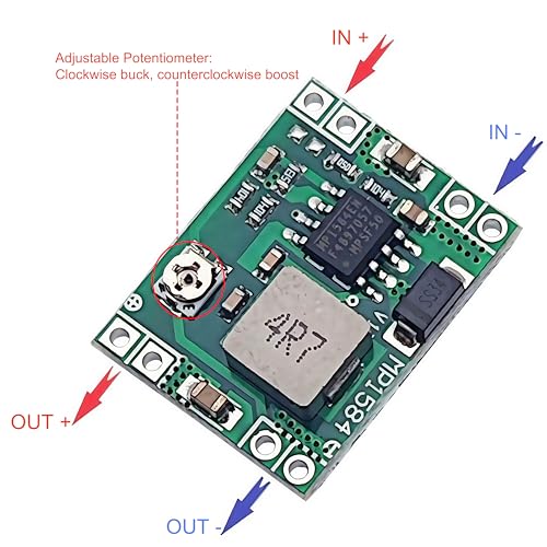 8PCS Mini MP1584EN DC-DC Buck Converter 3A Adjustable Step-Down Power Supply Module