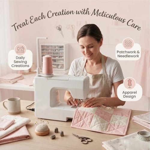 Large Capacity Thread Holder for Sewing Machine with Anti Tangle Guide Universal Spool Stand 3D Printed Bracket Tool for Sewing Enthusiasts