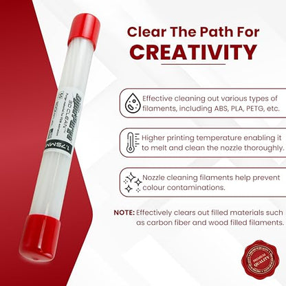 3D Fuel, 3D Clean Cleaning & Purging Filament, Safe, 8-Inch Sticks - size: 145 g Sticks