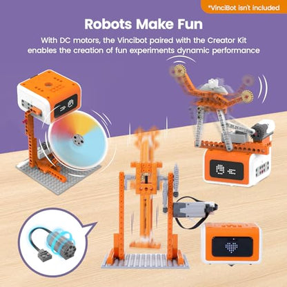 VinciBot Coding Robot with Creator kit for Kids 8-12