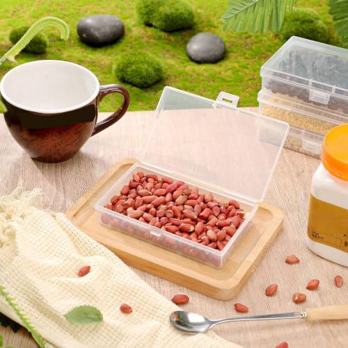 Jetec 18 Pieces Small Clear Plastic Storage Box, 5.2 x 3 x 1.2 Inch - size: 5.2 x 3 x 1.2 Inch