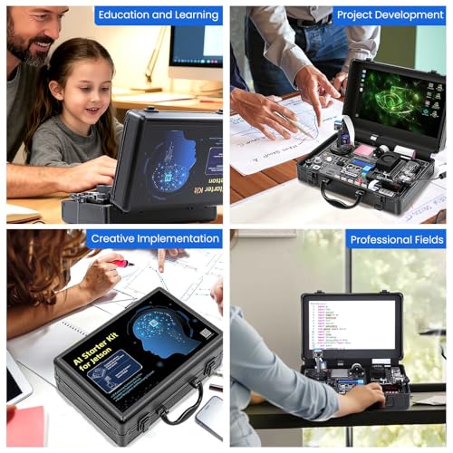 ELECROW AI Starter Kit for Jetson Orin Nano with 11.6" Screen, 30 Sensors