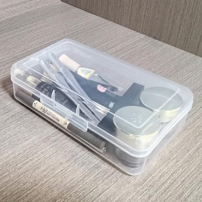 42 Pack Rectangular Clear Plastic Storage Containers - size: 5 Sizes