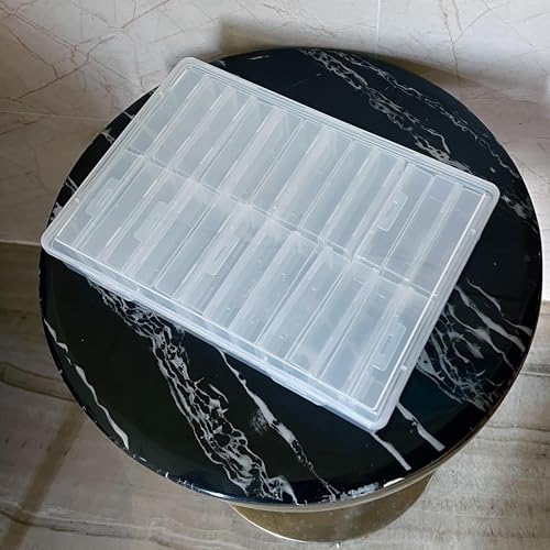25-Piece Clear Assorted Plastic Box Set for Sticker Sorting