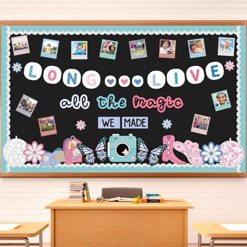 End of The Year Bulletin Board Decorations Set Graduation Classroom Decor - color: Memory
