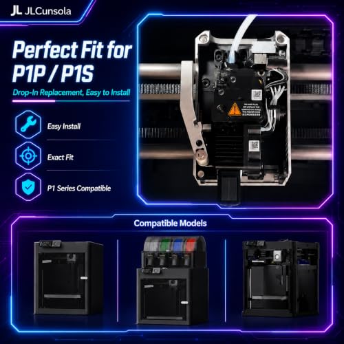 P1P P1S Hotend Complete Kit Fit for Bambu Lab 0.4mm 0.6mm Steel Nozzles