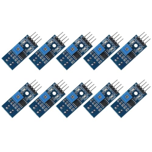 10pcs TCRT5000 Infrared Reflective Sensor, IR Sensor Barrier Line Tracing Sensor,3.3V-5V Obstacle Avoidance Module for Arduino