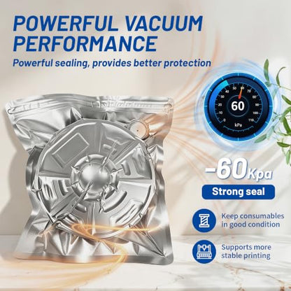20PCS 3D Filament Storage Bags 13x15" Vacuum Moisture Light-Proof w/6 Clips - size: 20 bags