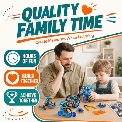 STEM Solar Power Robots Toys for Boys Aged 8-12, 12 in 1 Educational Building Science Experiment Kit for Kids, Birthday Gifts for Aged 8 9 10 11 12 13 Boys Girls Teens