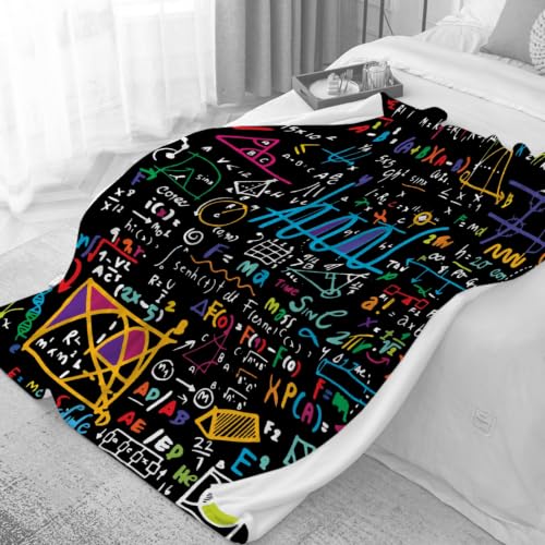 FUNBIRD Math Blanket Math Teacher Gift Appreciation Gifts for Math Lovers - color: Math2, size: 30"x40"-Toddlers/Pets Size