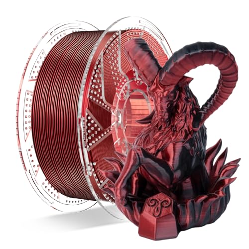 Chitu Systems Conjure Silk Black Red PLA 3D Printer Filament 1.75mm 1KG - color: Black Red-1kg, size: B-Silk PLA-Dual Color