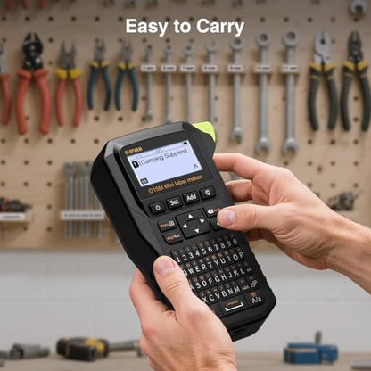 SUPVAN G15M Mini Portable Label Maker with 4 Tapes & Carrying Case