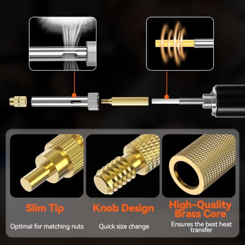 Preciva Heat Set Inserts, Brass Threaded Inserts Set for 3D Printer, M2-M8