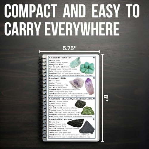New York Rocks and Minerals Identification Field Guide | Waterproof