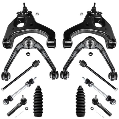 Detroit Axle - RWD Front End 12pc Control Arms Kit for 99-06 Silverado 1500 - size: 12-1419/12PC