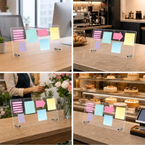 Motivational Acrylic Memo Board Pink Desk Accessories Mental Health Gifts - color: It is Okay to