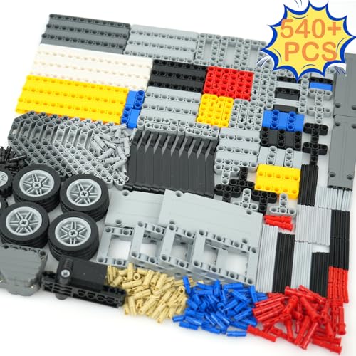 MALEKO Technical Parts, 540+PCS EV3 Building Bricks-Pullback Motor Beams - color: 540 Beams Set