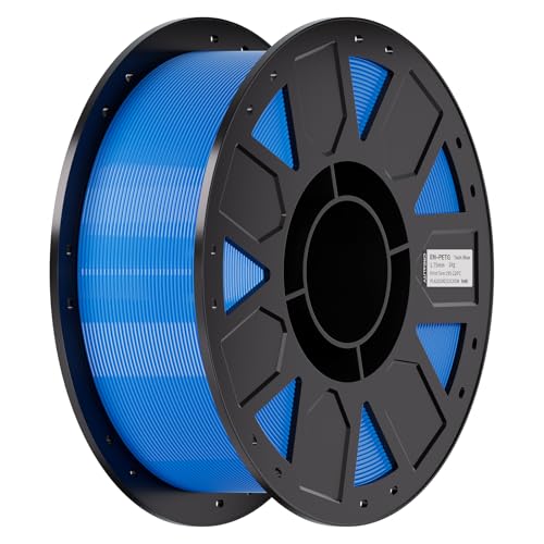 Creality PETG Filament 1.75mm, 3D Printer Filament 1KG, Tech Blue, 1-Pack - color: Digital Blue, size: 1kg