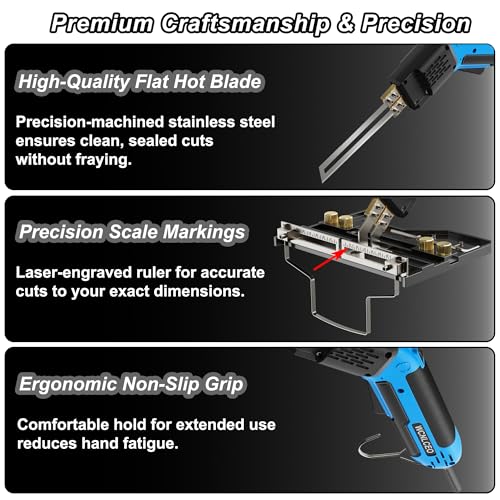 【New Model】 Foam Cutter Electric Hot Knife, Foam Cutting Tool Kit,Air Cooled 200W Styrofoam Cutting Tool Kit for Cutting Foam Board Insulation, EPP, EPS, XPS, EVA - color: blue Air-cooled Version