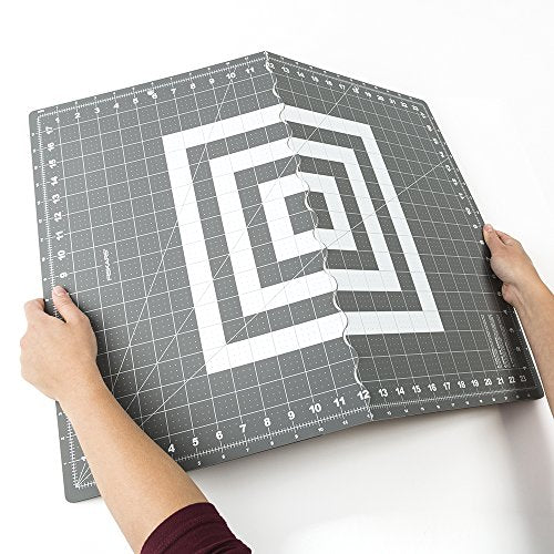 Fiskars 18" x 24" Folding Self Healing Cutting Mat for Travel and Storage - size: 18"L x 24"W