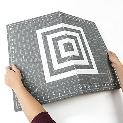 Fiskars 18" x 24" Folding Self Healing Cutting Mat for Travel and Storage - size: 18"L x 24"W