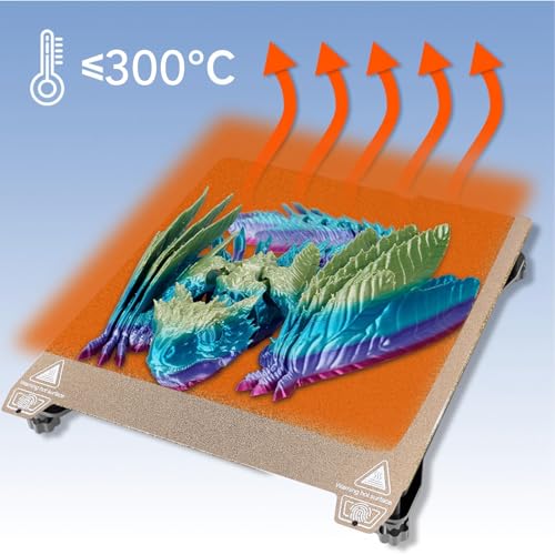BORDSTRACT Double-Sided Build Plate, PEY Star Pattern + PEI Spray Texture Spring Steel 235x235mm Without Soft Magnetic Base, Printing Hot Bed Platform with Grooves for K1/S1 3D Printers - style: PEI spray + PEY starry sky 235*235mm (with grooves)