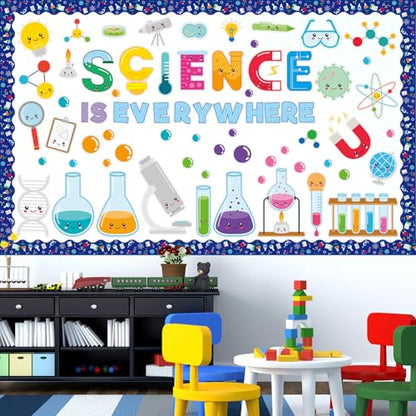 Ceiba Tree 94Pcs Science Bulletin Board Decorations Science Fun Cutouts