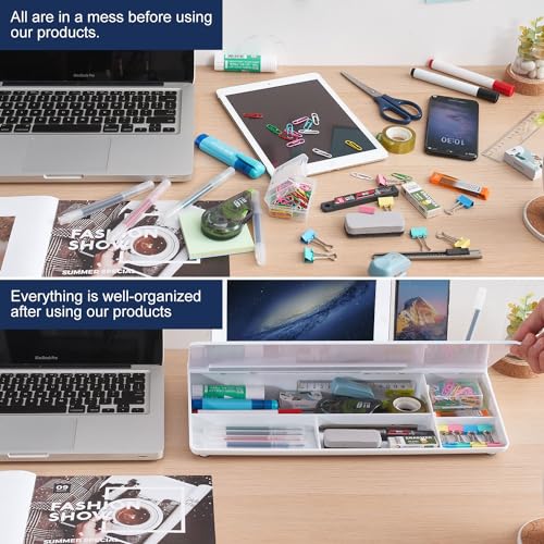 TSJ OFFICE Whiteboard Weekly Dry-Erase-Board - Desktop White Board Calendar Desk Organizers with Accessories Computer Keyboard Stand with Drawer, for Office, Home, School Supplies - White Calendar - color: White-base Weekly Calendar