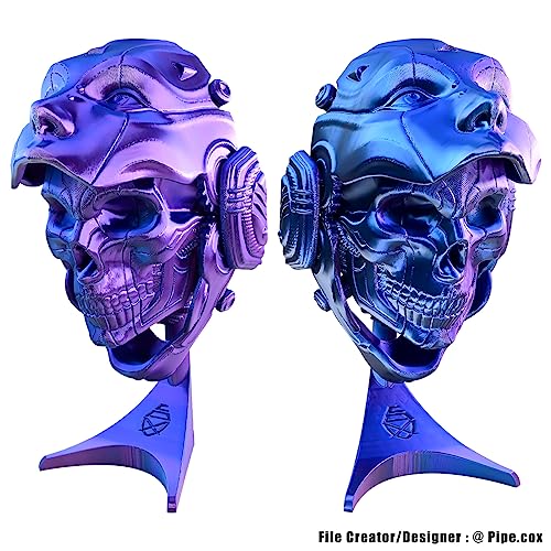 PLA Filament 1.75mm, High Speed Printing Silk PLA 3D Printer Filament, Tri Color Filament Black Purple Blue 1.75 PLA Filament, 3 in 1 Coextrusion 3D Filament PLA 1.75 +/-0.02mm, 1kg/2.2lb - color: Tri-color Black Blue Purple