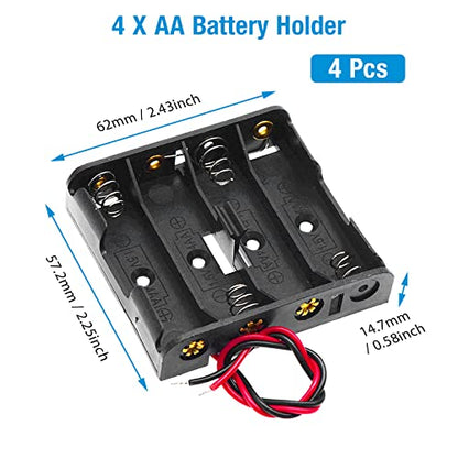 4 Pack 4 x AA Thicken Battery Holder