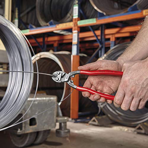 Knipex 71 21 200 Compact Bolt Cutters "CoBolt" 7,87" 20° angled - color: Multi-component Grips, Blue/Red, size: 200 mm, style: 20° angled head