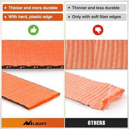 Nilight 4PCS 2"x 38" Axle Tie Down Straps with Protective Sleeve D-Ring - color: 2in x 38in Axle Tie Down Straps 4Pcs Orange