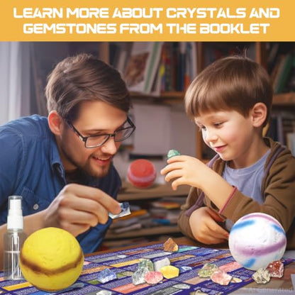 PIBEX Space Explore Gemstone Dig Kit, 30 Rocks & Minerals, 6 Planets - size: 6 Planets (30 Stones)