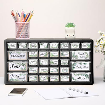 Frienda 84 Pcs 4 Sheet Classroom Toolbox Labels for Teacher,Fresh - style: Fresh