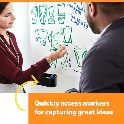 Post-it Dry Erase Accessory Tray, 1 Accessory Tray, 4 Strips, 8 5/8 in x 3 1/8 in (Pack of 12) - size: 8 5/8 in x 3 1/8 in (Pack of 12)