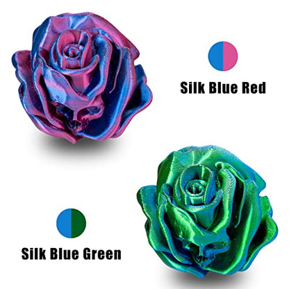 OVV3D PLA 3D Printer Filament Bundle, Silk Dual Color PLA Filament - color: Red Gold Blue Green