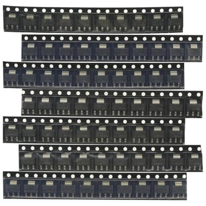 70PCS AMS1117 Voltage Regulator Kit 1.2V/1.5V/1.8V/2.5V/3.3V/5.0V/ADJ 1117 7 Values Each 10PCS AMS1117