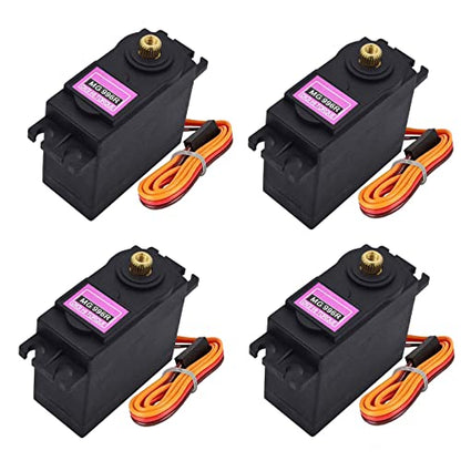 Adeept 996R Servo Motors, Metal Gear Torque Digital Servos Motor - style: 4PCS