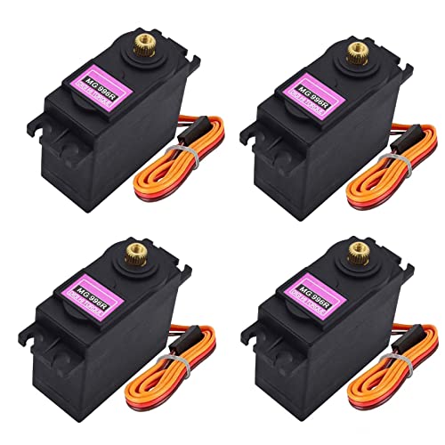 Adeept 996R Servo Motors, Metal Gear Torque Digital Servos Motor - style: 4PCS