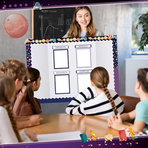 Fuyoooo 90 Pcs Science Fair Board Supplies, Space - style: Space