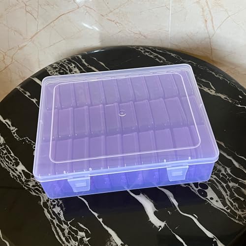 31-Piece Purple Inner Box Organizer for Embroidery - color: Purple