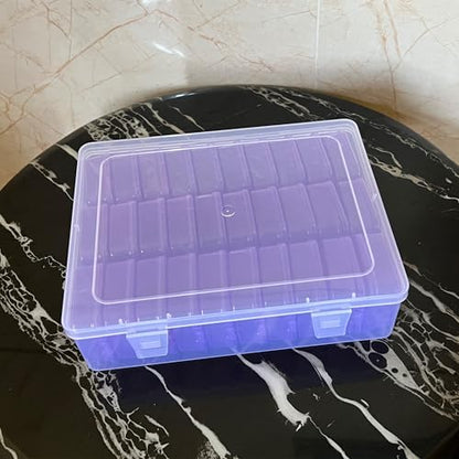 31-Piece Purple Inner Box Organizer for Embroidery - color: Purple