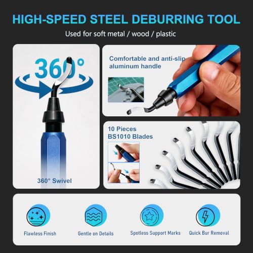 67Pcs 3D Printer Tools Kit 3D Printing Accessories for All FDM/SLA Printers Includes Deburring Tool, Nozzle Cleaning, Removal Scrapers, Finishing Tools, Metal Files, Wire Cutter, A5 Cutting Pad, etc