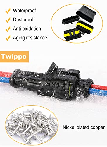 352pcs 1/2/3/4 Pin Connector Automotive Electrical Waterproof Connectors