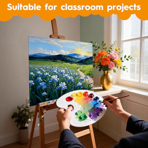 2 Pack Display Boards for Presentations, 25.8" X 16.9" Cardboard Poster Board with Smooth Finish & Fibrous texture Interior, Foldable for School Projects, Science Fairs, Event Displays, and Business