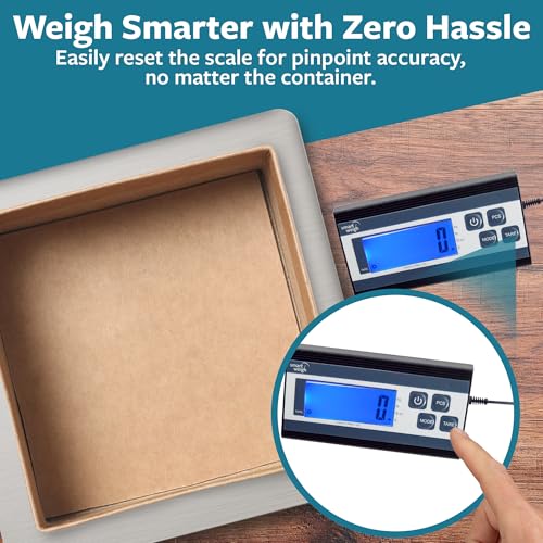 Smart Weigh Digital Shipping Scale, 440 lb x 1 oz, Stainless Steel Build - color: 440 lbs Stainless Steel Pro