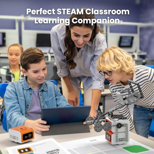VinciBot Classroom Set, 6 Coding Robots for School STEM 8-12