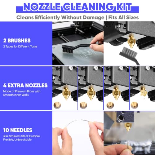40 Pcs 3D Printer Tools Kit 3D Printer Accessories for All FDM/SLA Printers - color: 41pcs